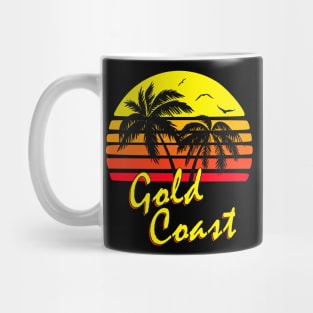 Gold Coast Retro Sunset Mug